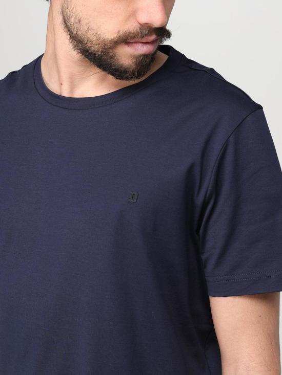 25FW 돈답 반팔 티셔츠 US198JF0271UZL4 890 Blue - DONDUP