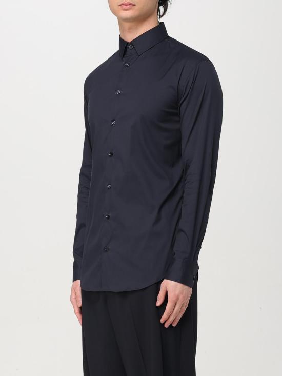 25FW 조르지오 아르마니 긴팔 셔츠 GM000056TE11184U B109 Blue - GIORGIO ARMANI