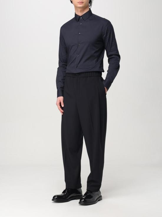 25FW 조르지오 아르마니 긴팔 셔츠 GM000056TE11184U B109 Blue - GIORGIO ARMANI