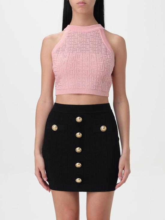 25FW 발망 민소매 티셔츠 DF1AB026KG96 OIW Salmon