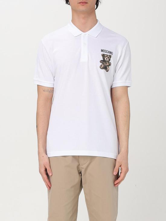25FW 모스키노 폴로 티셔츠 16010242 1001 White
