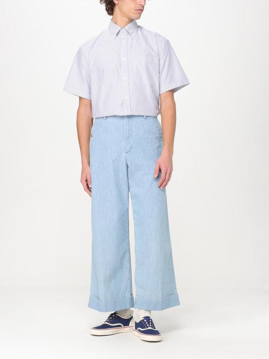 25FW 발렌티노 가라바니 반팔 셔츠 6V3AAIA0AKT QT7 Blue - VALENTINO GARAVANI