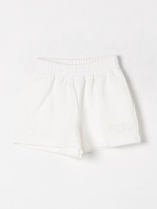 25FW [키즈] 펜디 쇼츠/버뮤다 JFF3485V0 F0TU9 White