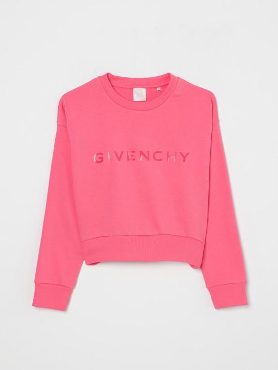 25FW [키즈] 지방시 풀오버 H30773 488 Raspberry