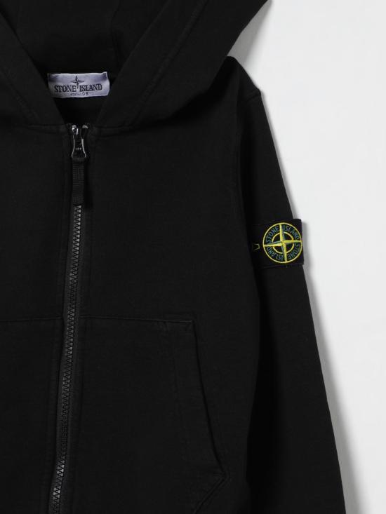 25FW [키즈] 스톤 아일랜드 풀오버 6100010S0040 V0029 Black - STONE ISLAND