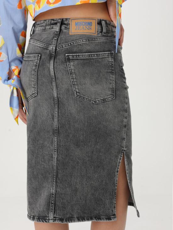 25FW 모스키노 스커트 01153219 1508 Grey - MOSCHINO