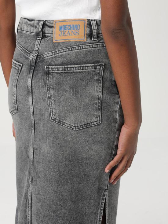 25FW 모스키노 스커트 01153219 1508 Grey - MOSCHINO