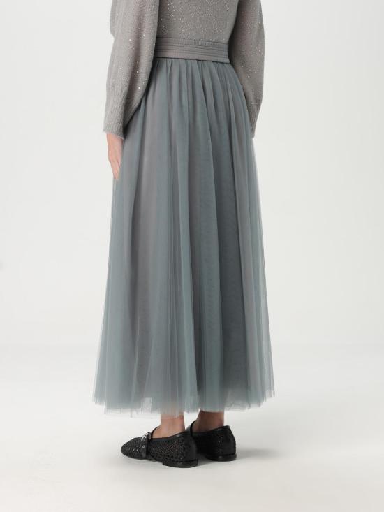 25SS 파비아나 필리피 스커트 GND265F367L186 8132 Grey - FABIANA FILIPPI
