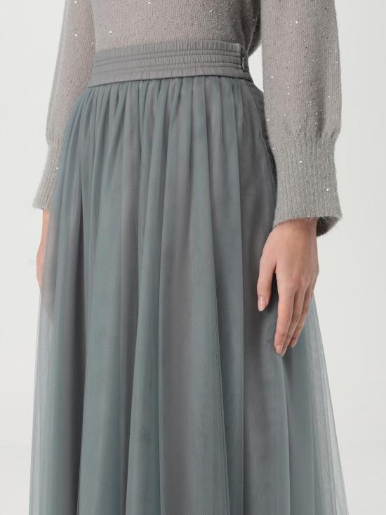 25SS 파비아나 필리피 스커트 GND265F367L186 8132 Grey - FABIANA FILIPPI