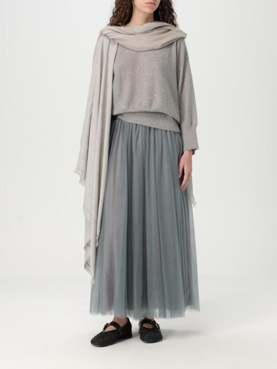 25SS 파비아나 필리피 스커트 GND265F367L186 8132 Grey - FABIANA FILIPPI