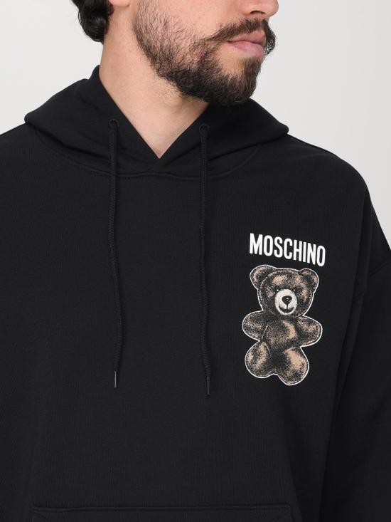 25SS 모스키노 긴팔 티셔츠 17030228 1555 Black - MOSCHINO