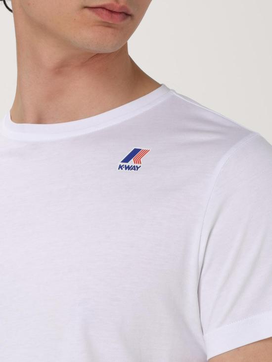 25FW 까웨 반팔 티셔츠 K007JE0 001 White - K-WAY
