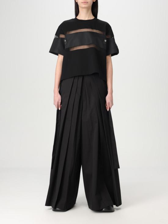 25FW 사카이 반팔 티셔츠 2507694 001 Black - SACAI