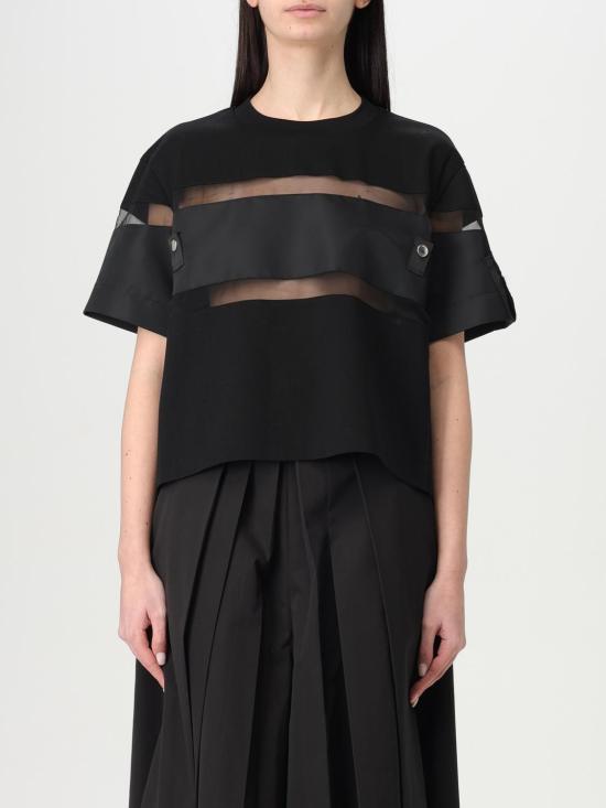 25FW 사카이 반팔 티셔츠 2507694 001 Black