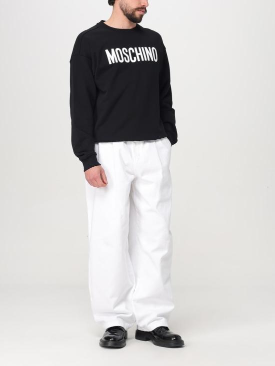 25FW 모스키노 긴팔 티셔츠 17040228 1555 Black - MOSCHINO