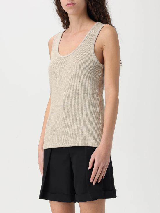  보테가베네타 민소매 티셔츠 789616V4N40 2613 Beige - BOTTEGA VENETA