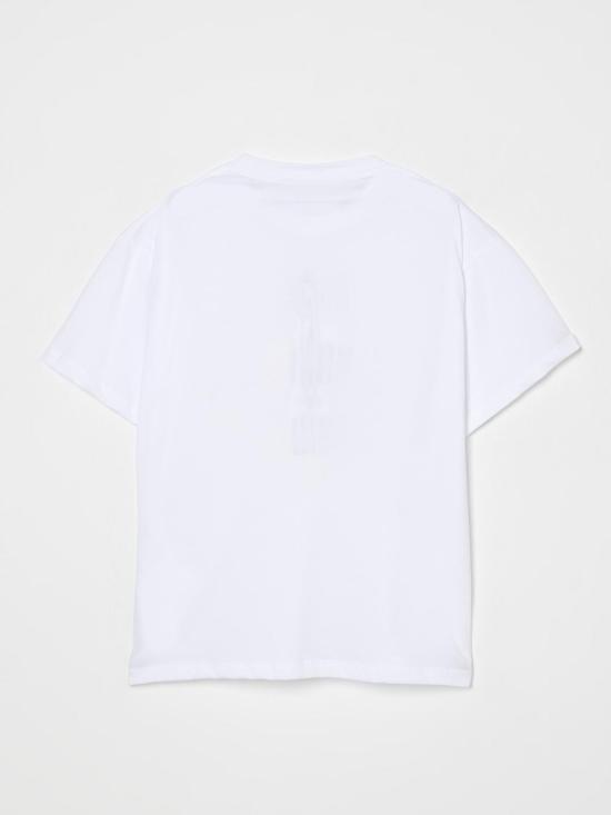 25FW [키즈] MM6 메종마르지엘라 티셔츠 M60804MM02Y M6100 White - MM6 MAISON MARGIELA