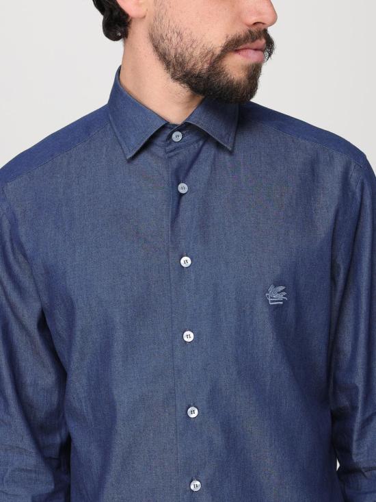 25SS 에트로 긴팔 셔츠 MRIB000299SA531 X0883 Blue - ETRO