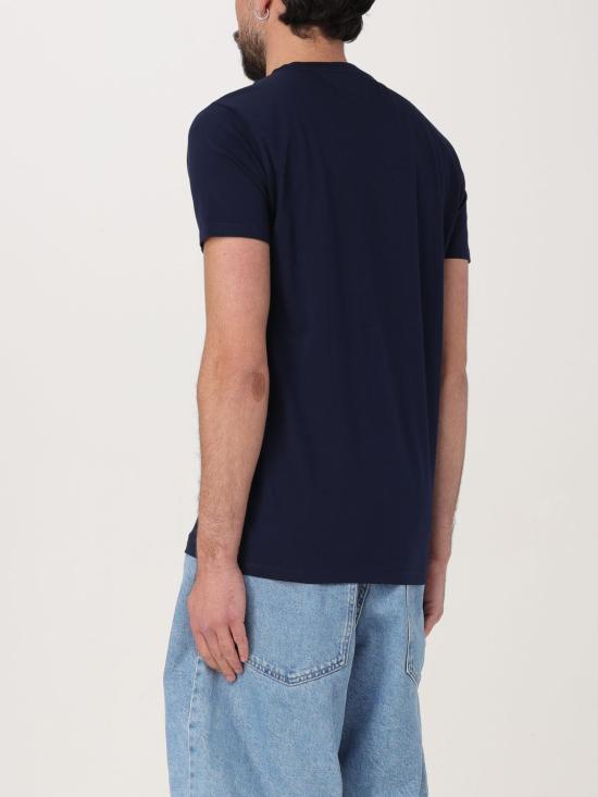 25FW 라코스테 피마 코튼 저지 크루넥 티셔츠 TH6709 166 Blue - LACOSTE