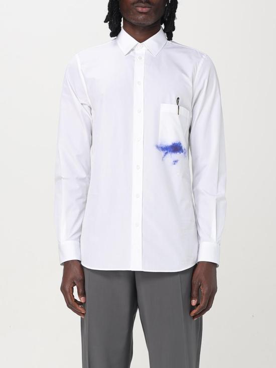 25FW 모스키노 긴팔 셔츠 02390235 1001 White