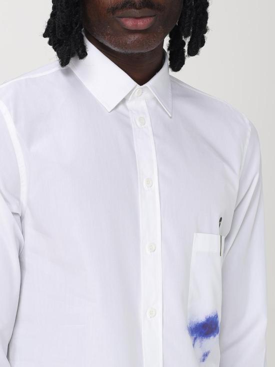 25FW 모스키노 긴팔 셔츠 02390235 1001 White - MOSCHINO