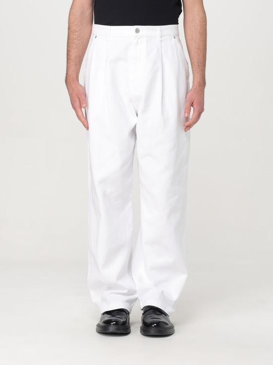 25FW 모스키노 데님 팬츠 03330227 0001 White