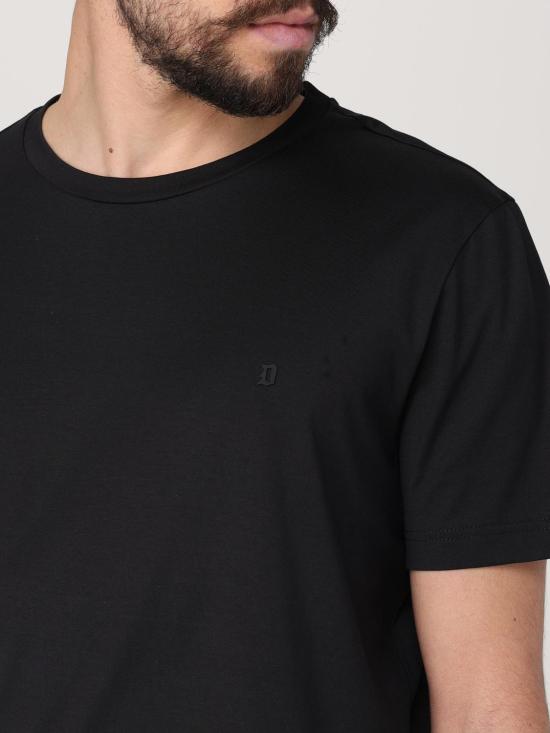 25FW 돈답 반팔 티셔츠 US198JF0271UZL4 999 Black - DONDUP