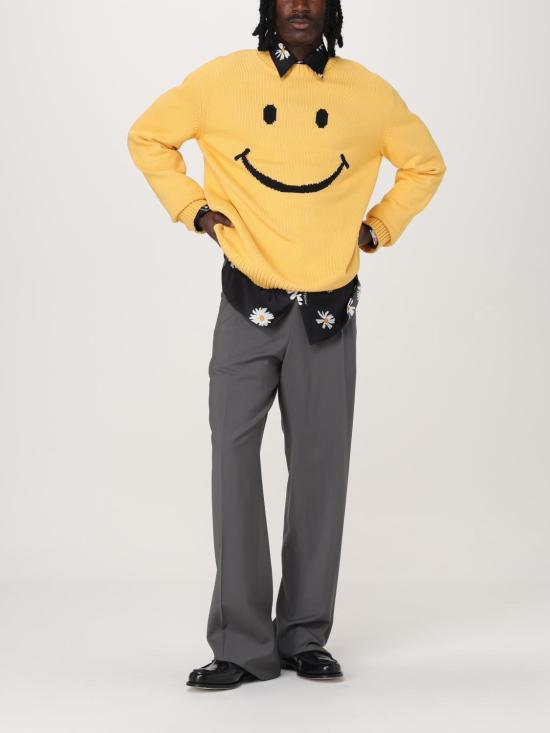 25FW 모스키노 집업 니트 09150207 0028 Yellow - MOSCHINO