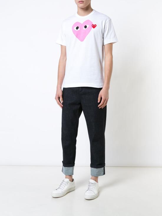 25SS 꼼데가르송 반팔 티셔츠 AX T106 051 4 Pink - COMME DES GARCONS