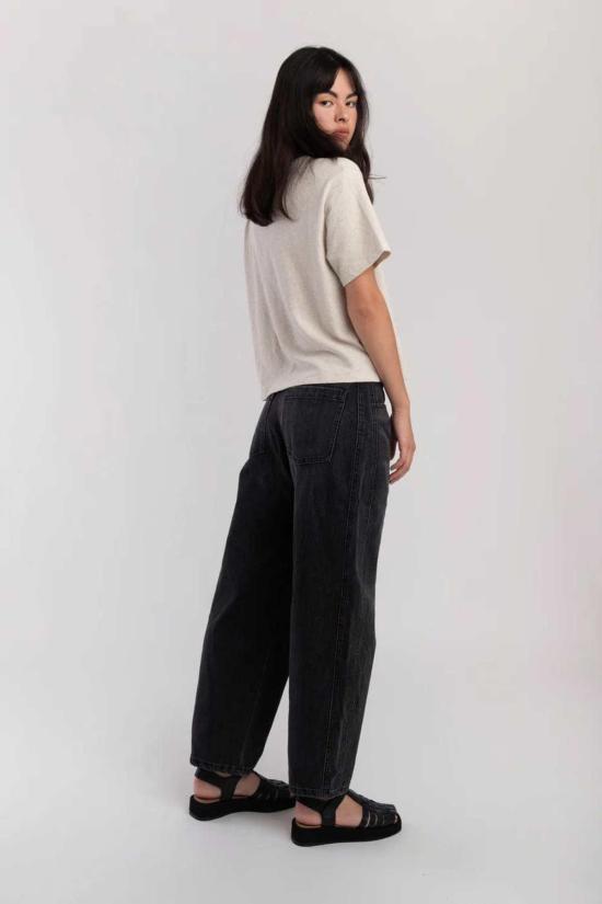  미셀라 그렉 데님 팬츠 미카엘라 그렉 패널 진 페이디드 블랙 - MICAELA GREG