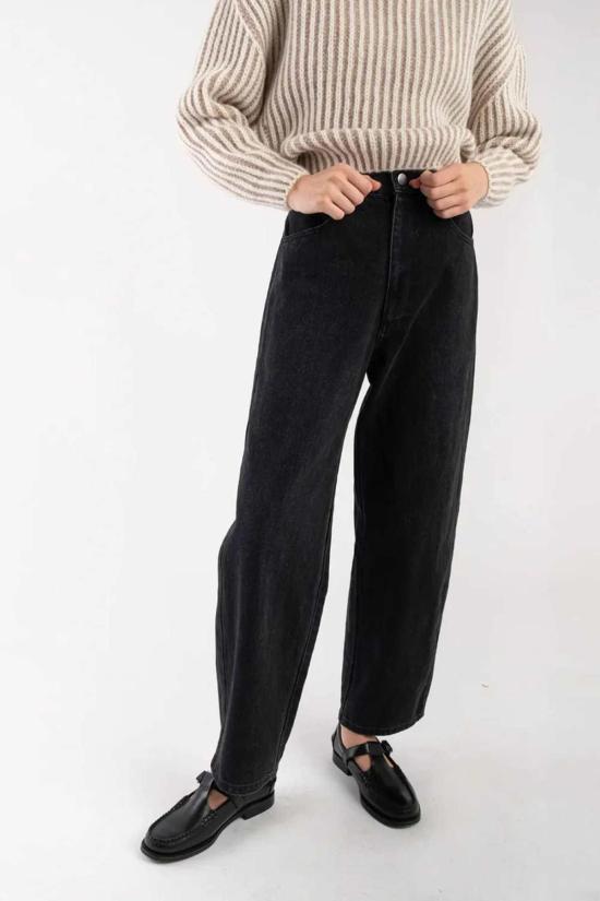  미셀라 그렉 데님 팬츠 미카엘라 그렉 패널 진 페이디드 블랙 - MICAELA GREG