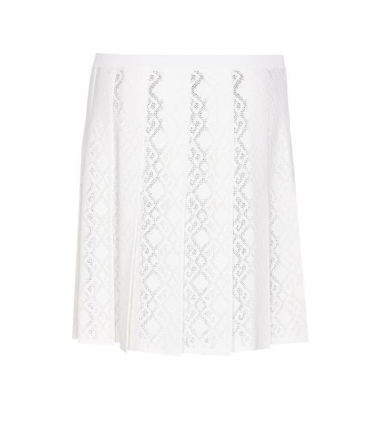 25SS 지방시 미디 스커트 BW40XW4ZPN 100 White - GIVENCHY