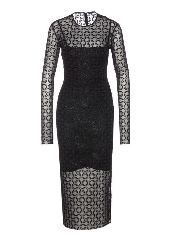 25SS 지방시 미디 원피스 BW225620H0 008 Black