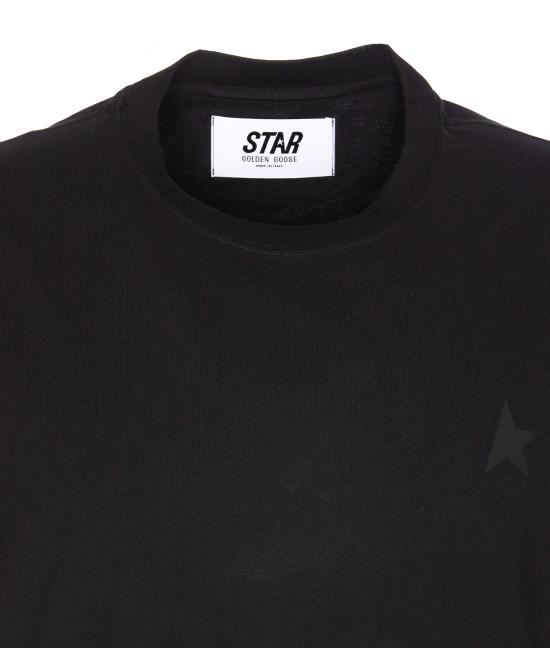 25SS 골든구스 반팔 티셔츠 GMP01220 P00059390100 Black - GOLDEN GOOSE