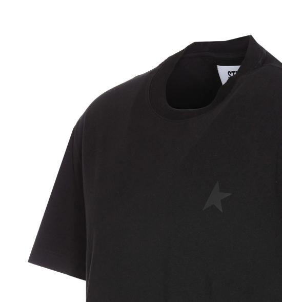 25SS 골든구스 반팔 티셔츠 GMP01220 P00059390100 Black - GOLDEN GOOSE