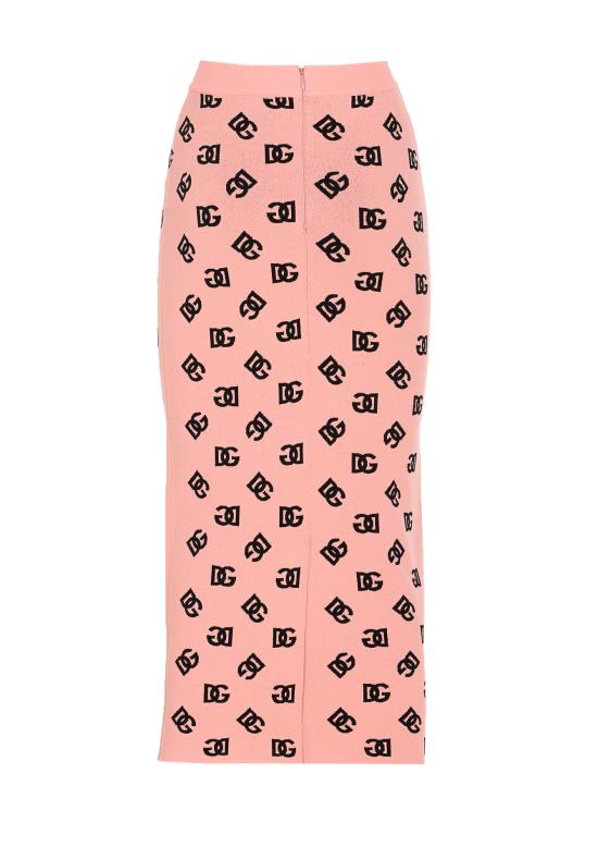 25SS 돌체앤가바나 미디 스커트 FXO02T JFMGTF0473 Pink - DOLCE & GABBANA