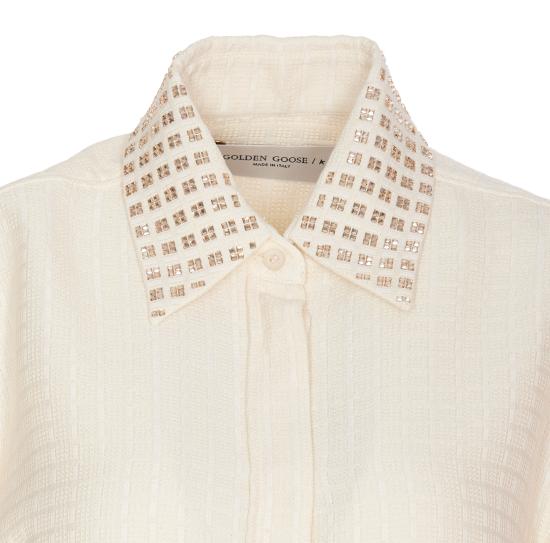 24FW 골든구스 셔츠 GWP02034 P00166220103 White - GOLDEN GOOSE