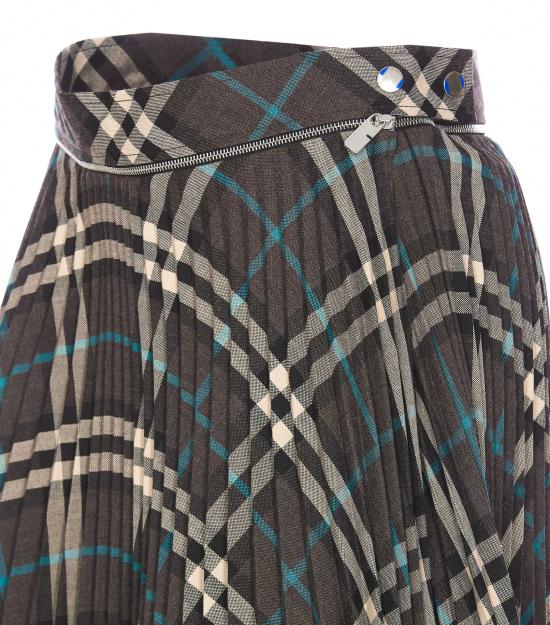 24FW 버버리 미디 스커트 8093010 C1213 Grey - BURBERRY