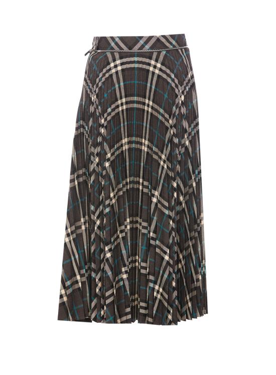 24FW 버버리 미디 스커트 8093010 C1213 Grey - BURBERRY