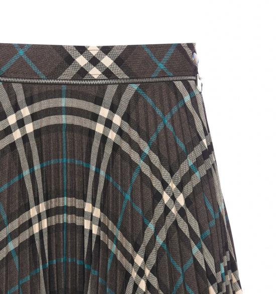 24FW 버버리 미디 스커트 8093010 C1213 Grey - BURBERRY