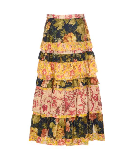 25SS 발렌티노 가라바니 미디 스커트 RACG6977 M12 MultiColour - VALENTINO GARAVANI