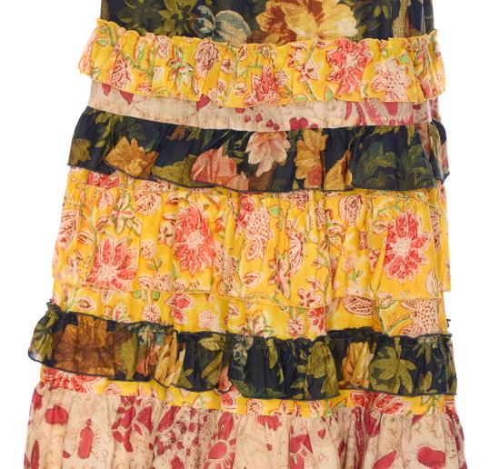 25SS 발렌티노 가라바니 미디 스커트 RACG6977 M12 MultiColour - VALENTINO GARAVANI