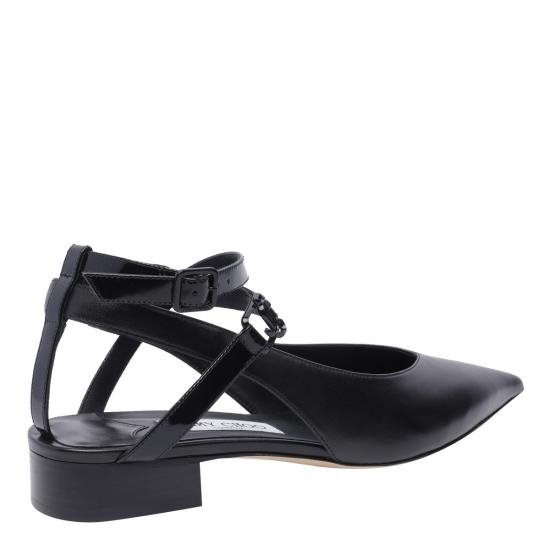 24FW 지미추 드레스 슈즈 JEMIMA FLAT NZLBLACK BLACK Black - JIMMY CHOO