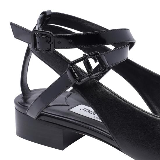 24FW 지미추 드레스 슈즈 JEMIMA FLAT NZLBLACK BLACK Black - JIMMY CHOO