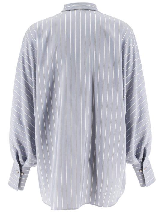 25SS 브루넬로 쿠치넬리 셔츠 MH770MP116 C003 C003 AZZURRO BIANCO - BRUNELLO CUCINELLI