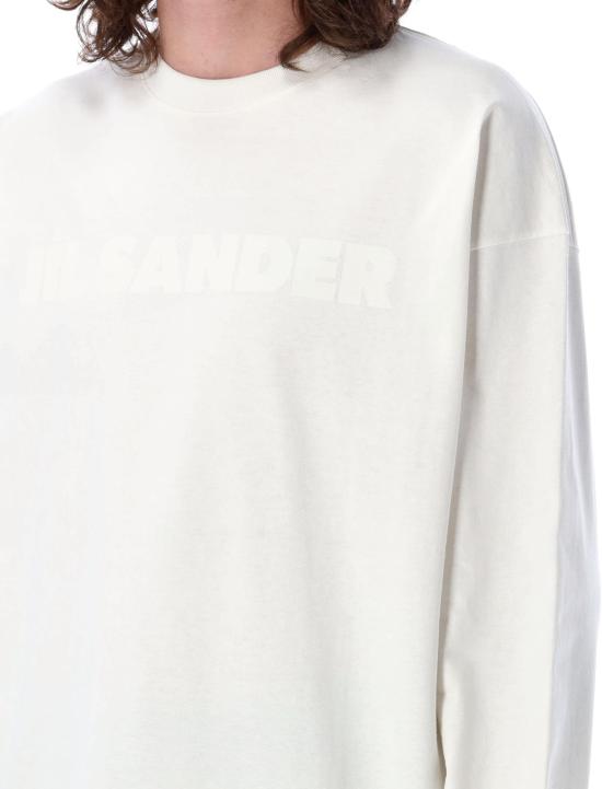 25SS 질샌더 긴팔 티셔츠 J21GC0167J20243 102 PORCELAIN - JIL SANDER