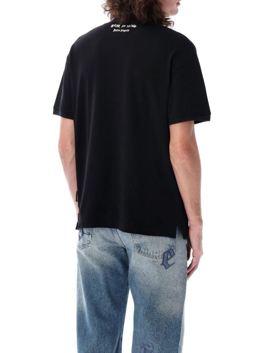 25SS 팜앤젤스 반팔 티셔츠 PMGB029S25FAB001 1060 BLACK - PALM ANGELS