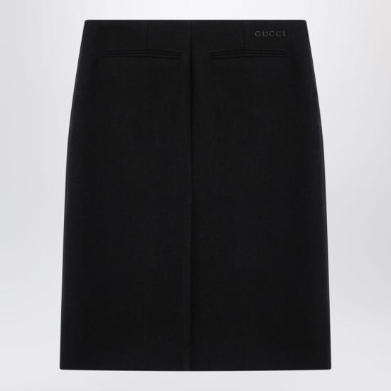 24FW 구찌 스커트 811380ZACKN Black - GUCCI