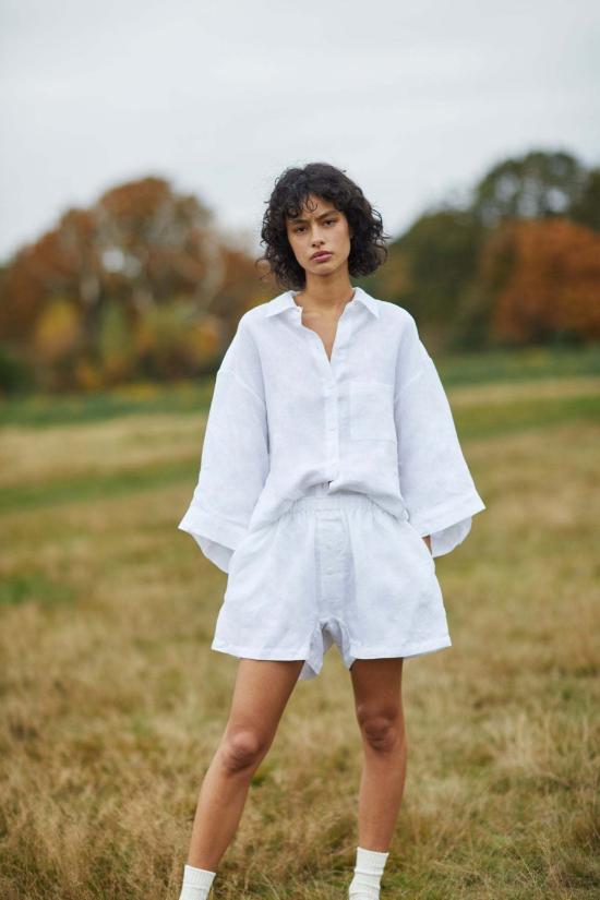  데이지 스튜디오 브라  더 03 세트 화이트 리넨 - DEIJI STUDIO