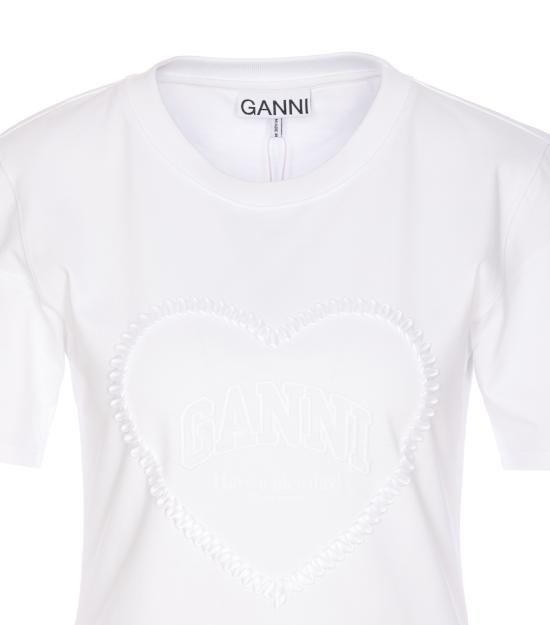 25SS 가니 반팔 티셔츠 T4150 151 White - GANNI